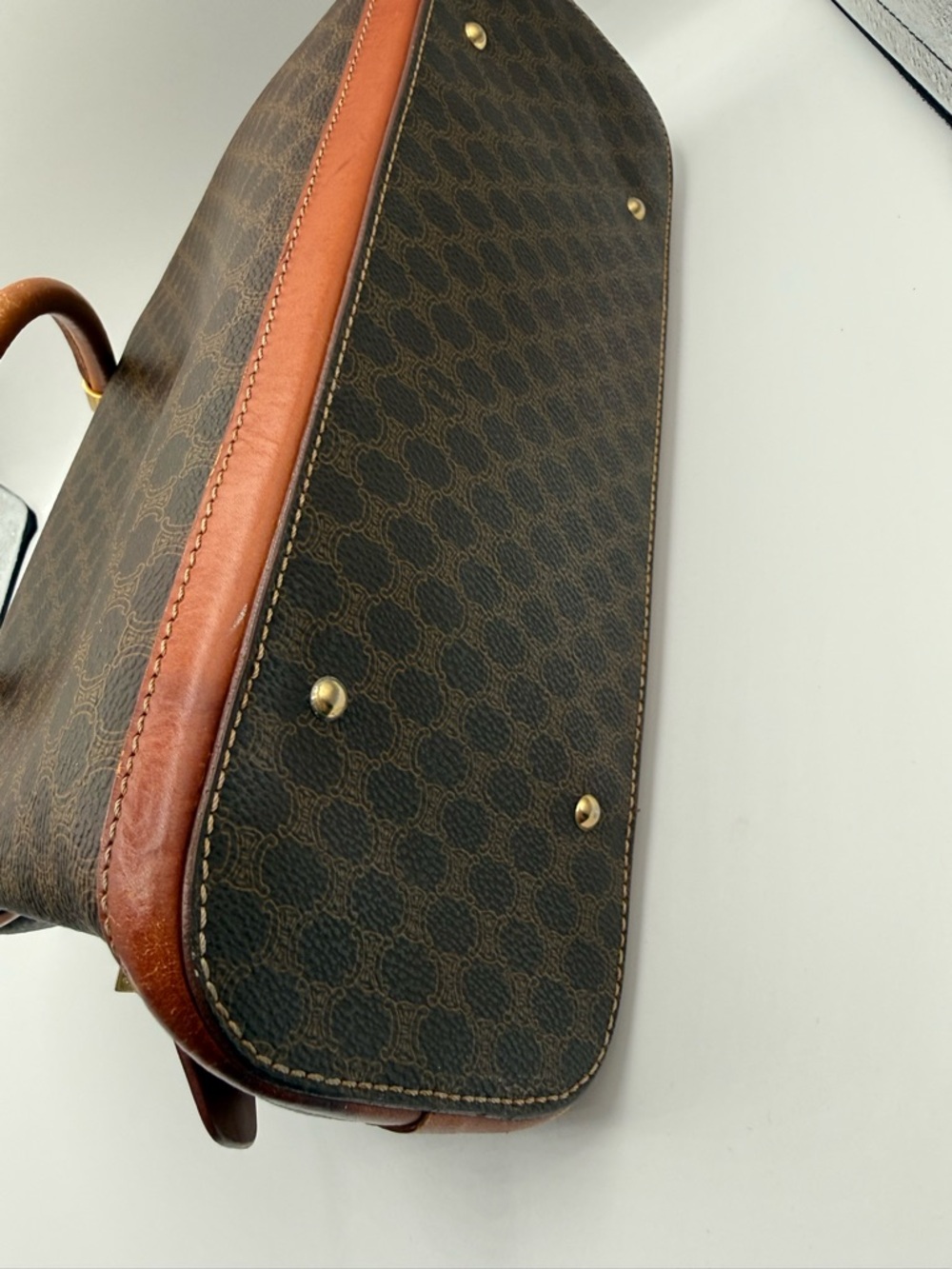 A+ condition Céline Vintage Macadam satchel bag - Picture 14 of 14